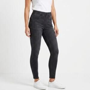 Universal Thread Women's Jegging Jeans 10/30 High Rise Pull-On Black Stretch